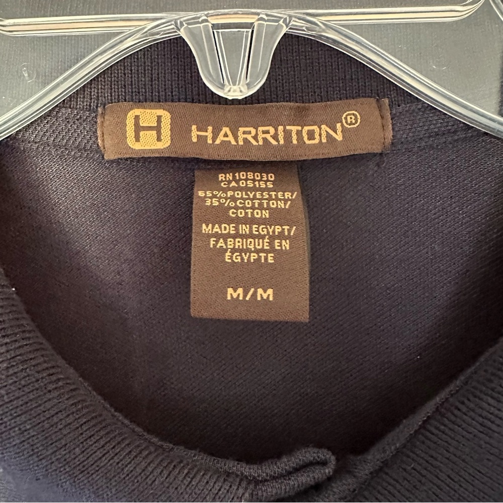 Navy Blue Polo Shirt unisex size M - Picture 3 of 4
